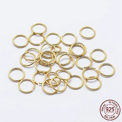 925 Sterling Silver Saw Cut Open Jump Rings STER-F036-02G-0.7x5mm-1