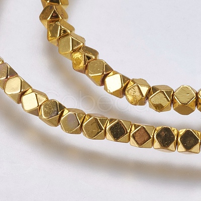 Electroplate Non-magnetic Synthetic Hematite Bead Strands G-K237-08I-1