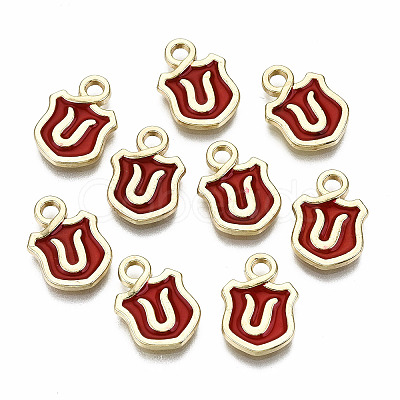 Alloy Enamel Charms ENAM-T012-03U-RS-1