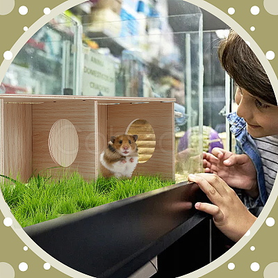 Wooden Hamster Hideout House AJEW-WH0270-086B-1