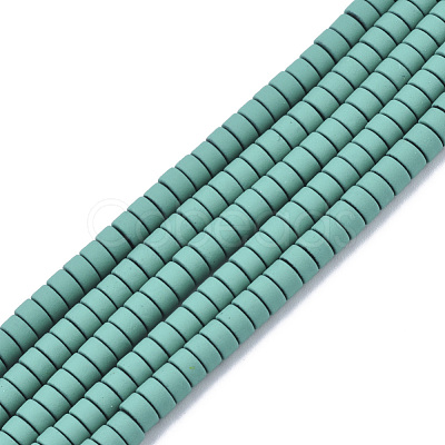 Spray Painted Non-magnetic Synthetic Hematite Beads Strands G-R468-04-03-1