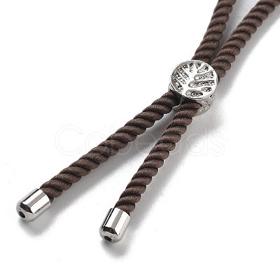 Twisted Nylon Cord Silder Bracelets DIY-B066-03P-05-1