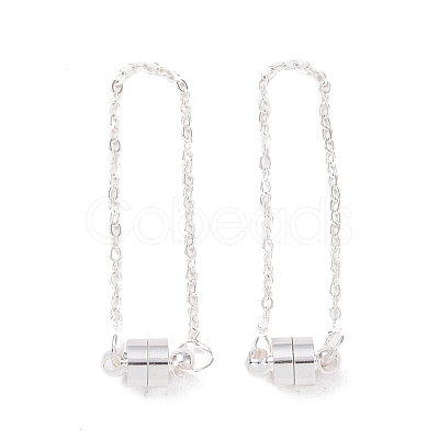 Brass Magnetic Clasp with Cable Safety Chain KK-F839-035S-1