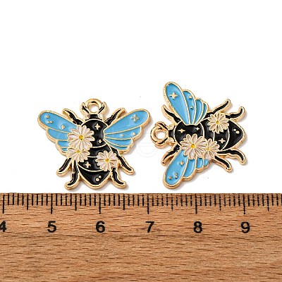 Alloy Enamel Pendants FIND-H051-01A-G-1