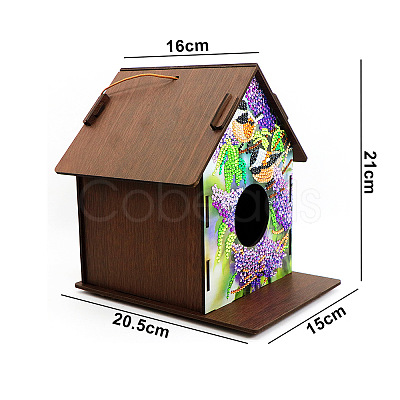 DIY Birdcage Diamond Painting Kits DIAM-PW0004-143-1
