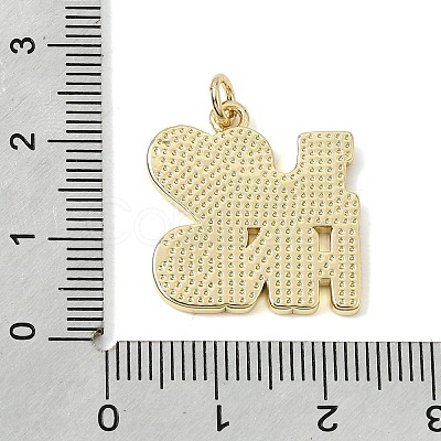 Brass Enamel Pendants KK-CBAA41C-17A-G-1