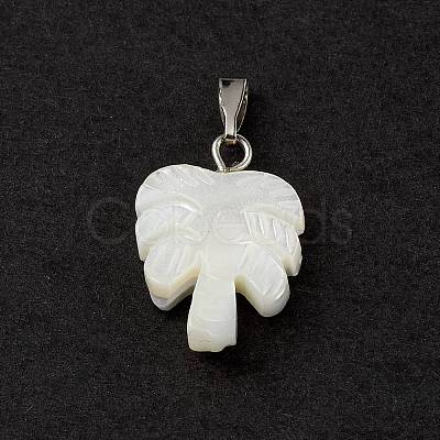 Natural Trochid Shell/Trochus Shell Pendants SSHEL-M021-10-1