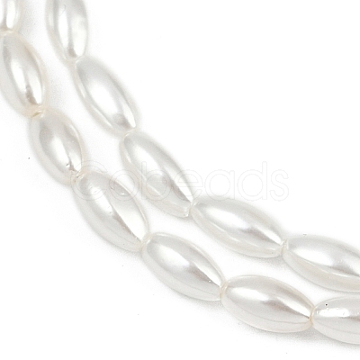 Electroplated Shell Pearl Beads Strands BSHE-Z009-10A-1