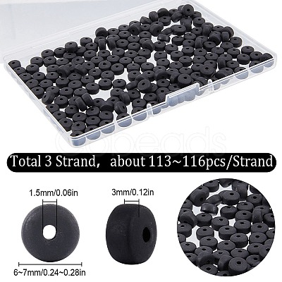 3 Strands Handmade Polymer Clay Beads Strands CLAY-SC0001-67A-1