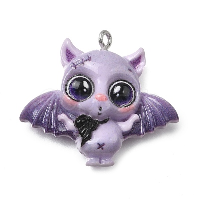 Halloween Opaque Resin Pendants CRES-D318-02A-P-1