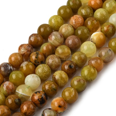 Natural Green Opal Beads Strands G-K245-A17-A02-01-1