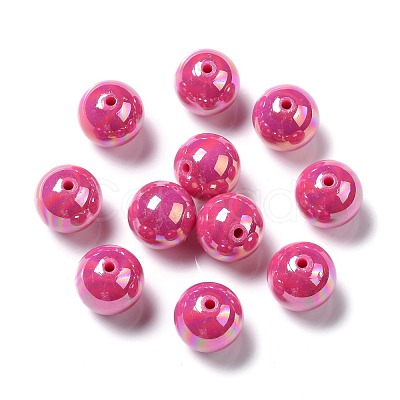 Solid Color Acrylic Beads X-PACR-S095-20mm-14-1