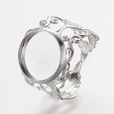 Cuff Brass Filigree Ring Setting X-KKC-G002-34S-1