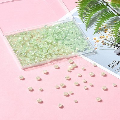 Electroplate Glass Beads Strands EGLA-YW0003-18C-1