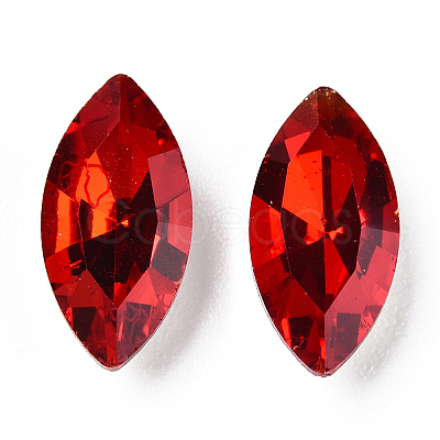 Pointed Back Glass Rhinestone Cabochons RGLA-T083-6x12mm-07-1
