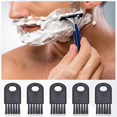 12Pcs Plastic Razor Trimmer Shaver Cleaning Brush TOOL-LP0001-13-1