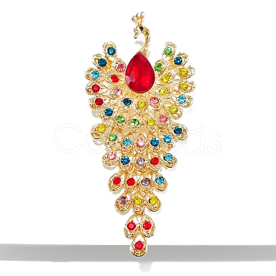 Alloy Rhinestone Brooch for Backpack Clothes PW-WG83D6C-02-1