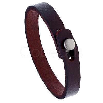 1Pc Punk Retro Ethnic Style Handmade Leather Bracelet Couple Literary Hand Strap Men BJEW-CL0001-02A-1