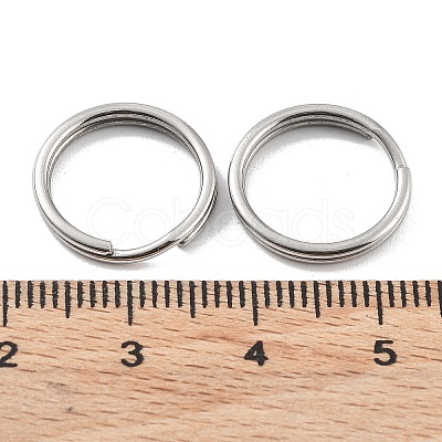 Non-Tarnish 304 Stainless Steel Split Key Rings STAS-Q314-02K-P-1