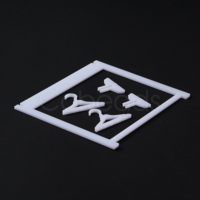 Acrylic Earring Stands Set EDIS-WH0006-39B-1