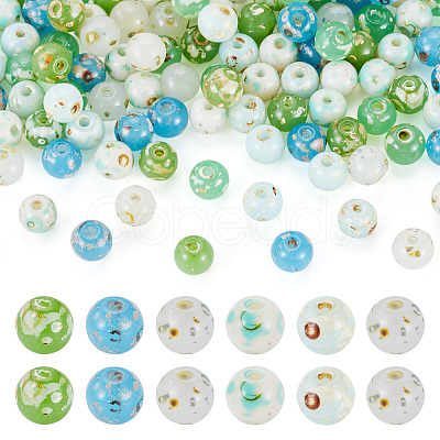 Picasso Baking Paint Glass Seed Beads SEED-TA0001-61A-1