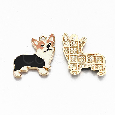 Alloy Enamel Pendants ENAM-N055-002-NR-1