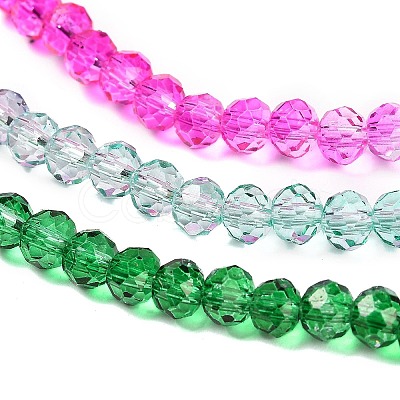 Transparent Painted Glass Beads Strands X1-DGLA-A034-T4mm-A03-1