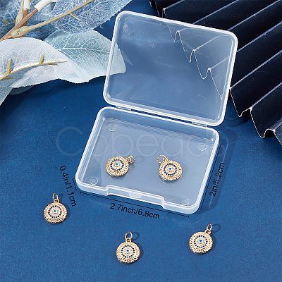 Brass Micro Pave Cubic Zirconia Pendants KK-BBC0003-39-1