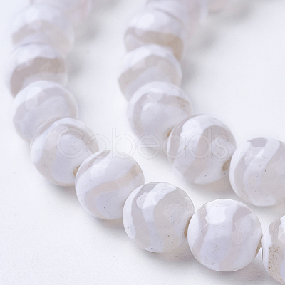 Tibetan Style dZi Beads G-G752-01-6mm-1