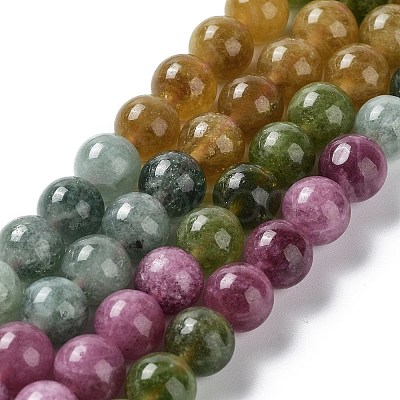 Dyed Natural Malaysia Jade Beads Strands X-G-G021-01B-07-1