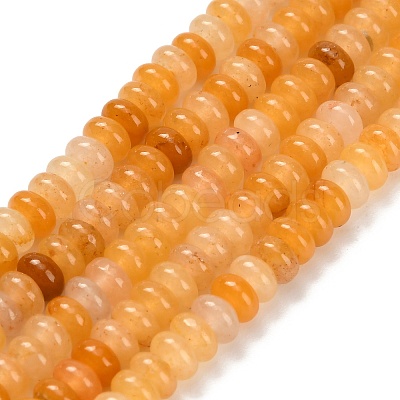 Natural Yellow Aventurine Beads Strands G-Z110-B23-2x4mm-1