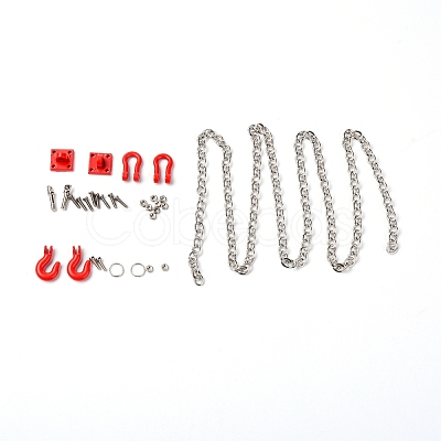 Alloy Car Tow Hook Trailer Chain Set FIND-WH0067-84-1