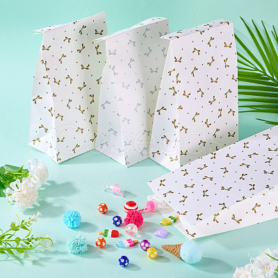 10Pcs 2 Colors Rectangle Paper Gift Bags ABAG-TA0001-71-1