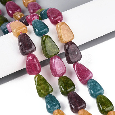 Natural White Jade Beads Strands G-N354-02A-09-1