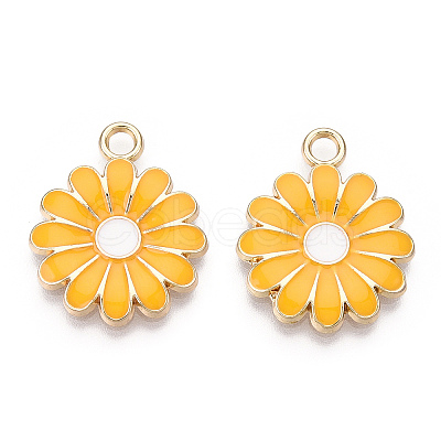 Alloy Enamel Pendants ENAM-S119-090A-RS-1