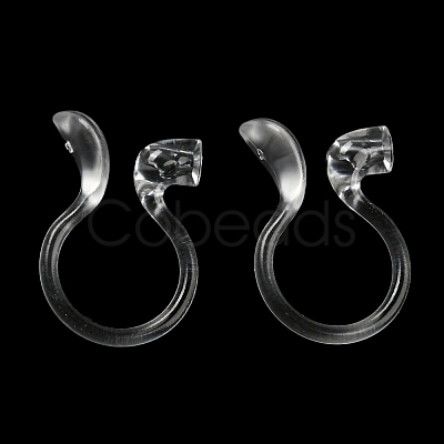 Resin Clip-on Earring Findings X1-FIND-H046-15-1
