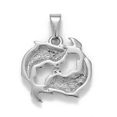 Non-Tarnish 304 Stainless Steel Pendants STAS-D165-14P-10-1