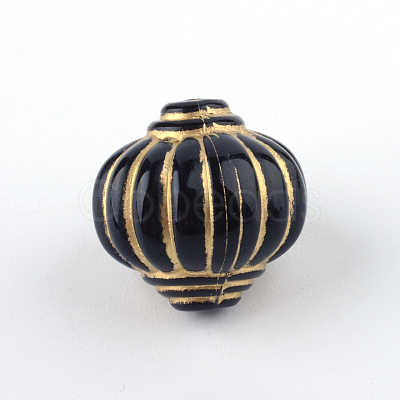 Lantern Plating Acrylic Beads X-PACR-Q102-202B-1