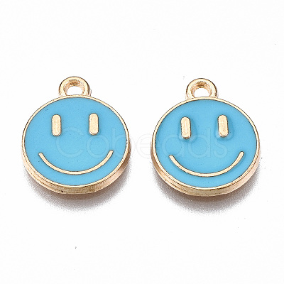 Alloy Enamel Charms X-ENAM-S121-165B-RS-1