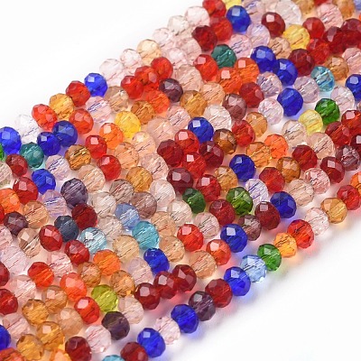 Transparent Glass Beads Strands GLAA-E415-04-1