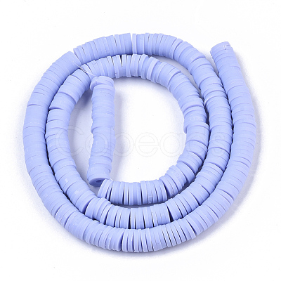 Handmade Polymer Clay Beads Strands CLAY-R089-6mm-025-1