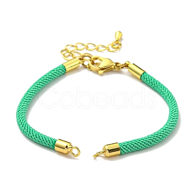 Nylon Cords Bracelet Makings Fit for Connector Charms AJEW-P116-02G-01-1