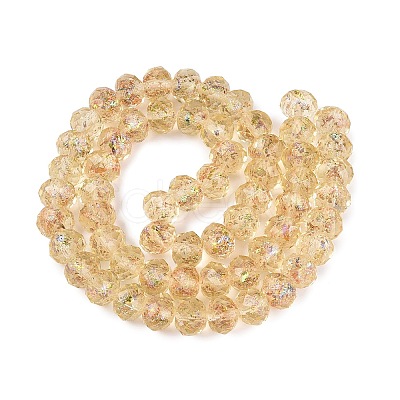 Handmade Foil Glass Beads FOIL-Q001-02I-1