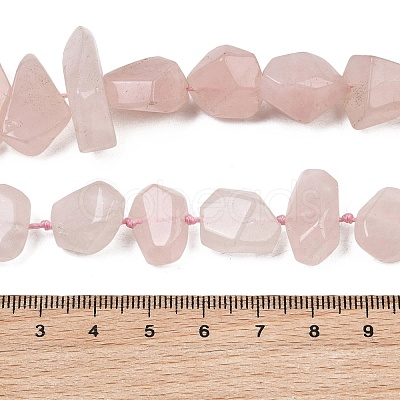 Natural Rose Quartz Beads Strands GG-CBA3D9B-12-1