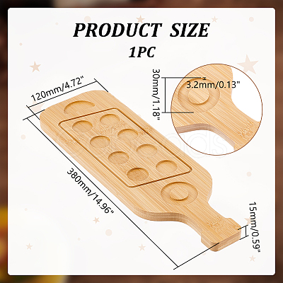 Bamboo 8 Tray Wine Glass Holder DIY-WH0430-912A-1
