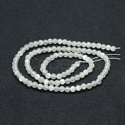 Natural White Moonstone Beads Strands G-P342-02A-4mm-AA-1