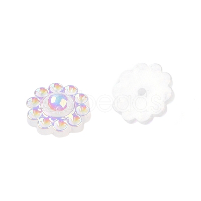 UV Plating Acrylic Cabochons OACR-H121-01E-1