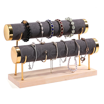 Velvet 2 T Bar Bracelet Display Rack PW-WG82072-11-1