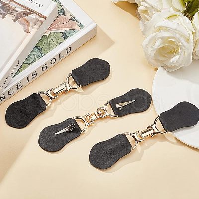 6 Sets Imitation Leather Toggle Buckle AJEW-FG0001-56-1
