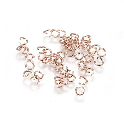 Ion Plating(IP) 304 Stainless Steel Open Jump Rings STAS-L216-07B-RG-1